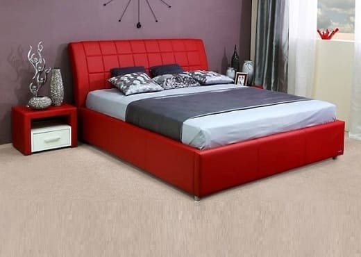 Мягкая кровать с изголовьем КИ-223